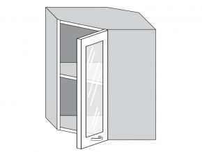 1.60.3у Шкаф настенный (h=720) угловой на 600мм со стекл. дверцей в Еманжелинске - emanzhelinsk.magazinmebel.ru | фото