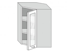 19.60.3у Шкаф настенный (h=913) угловой на 600мм со стекл. дверцей в Еманжелинске - emanzhelinsk.magazinmebel.ru | фото