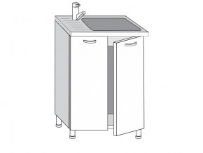 2.60.2м Шкаф-стол на 600мм под врезную мойку с 2-мя дверцами в Еманжелинске - emanzhelinsk.magazinmebel.ru | фото