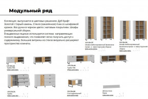 Гостиная Бруно Дуб Крафт Золотой, Серый Камень в Еманжелинске - emanzhelinsk.magazinmebel.ru | фото - изображение 4