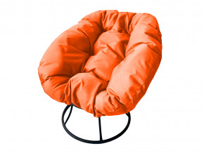 Кресло Пончик без ротанга оранжевая подушка в Еманжелинске - emanzhelinsk.magazinmebel.ru | фото