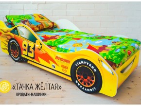 Кровать детская машина Тачка Желтая в Еманжелинске - emanzhelinsk.magazinmebel.ru | фото