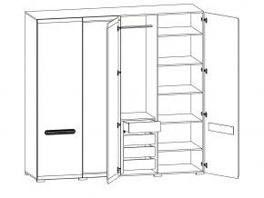 Шкаф 205-SZF2D2L/21/22 Ацтека белый в Еманжелинске - emanzhelinsk.magazinmebel.ru | фото - изображение 2