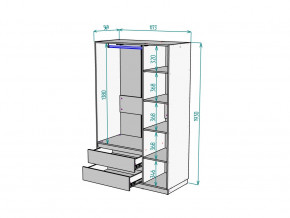 Шкаф Malta light H298 Белый в Еманжелинске - emanzhelinsk.magazinmebel.ru | фото - изображение 2