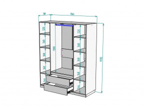 Шкаф Malta light H302 Белый в Еманжелинске - emanzhelinsk.magazinmebel.ru | фото - изображение 2