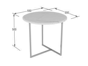 Стол журнальный Альбано белый мрамор в Еманжелинске - emanzhelinsk.magazinmebel.ru | фото - изображение 2