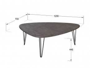 Стол журнальный Престон серый бетон в Еманжелинске - emanzhelinsk.magazinmebel.ru | фото - изображение 2