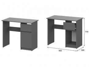 Стол письменный 900 Денвер Графит серый в Еманжелинске - emanzhelinsk.magazinmebel.ru | фото